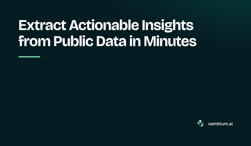 Extract Actionable Insights from Public Data in Minutes