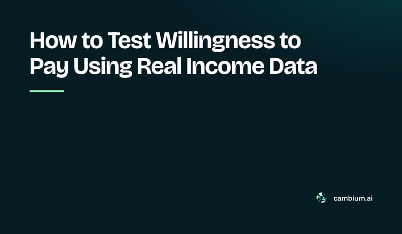 How to Test Willingness to Pay Using Real Income Data