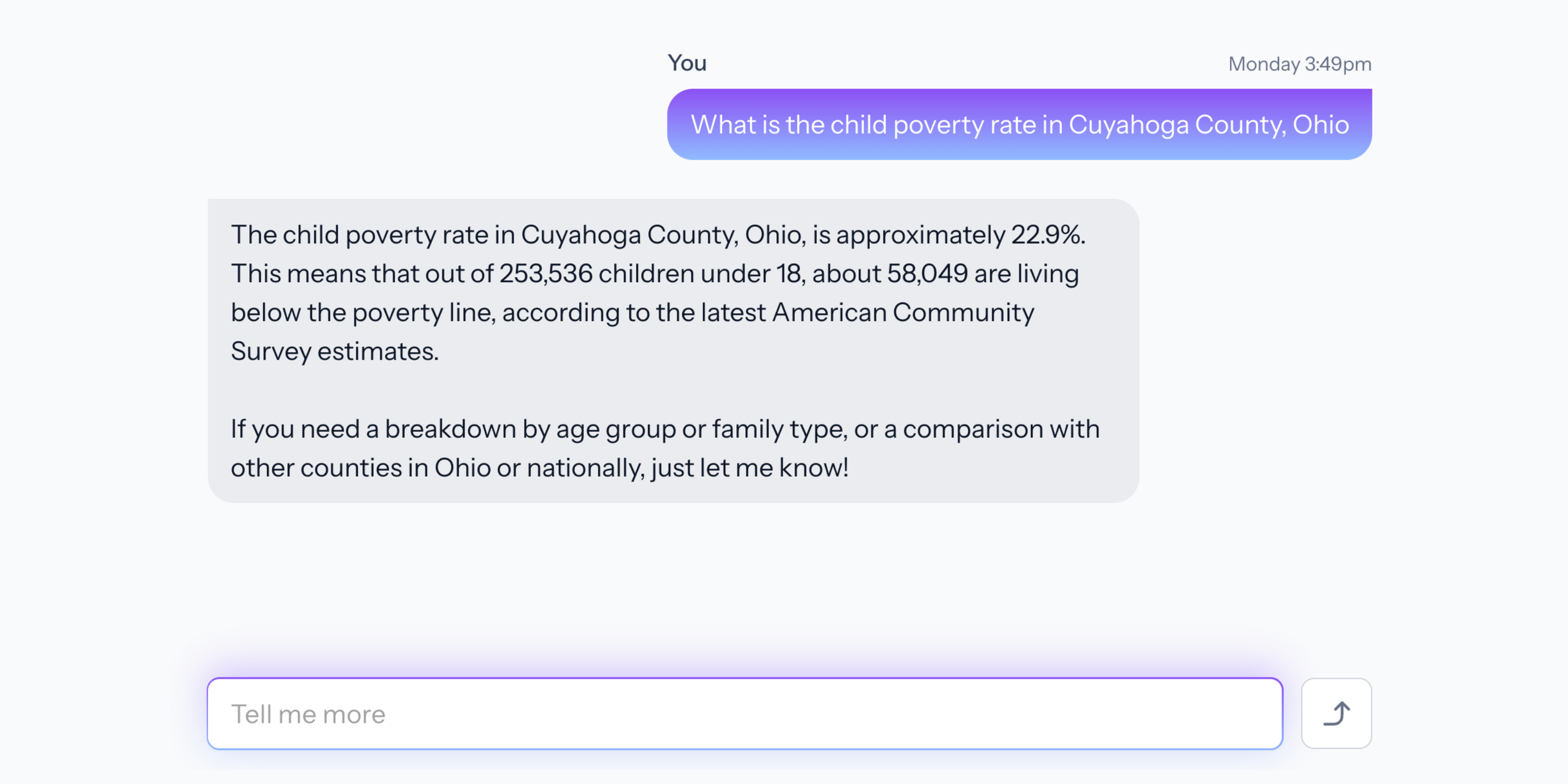 Conversation interface - Cambium AI
