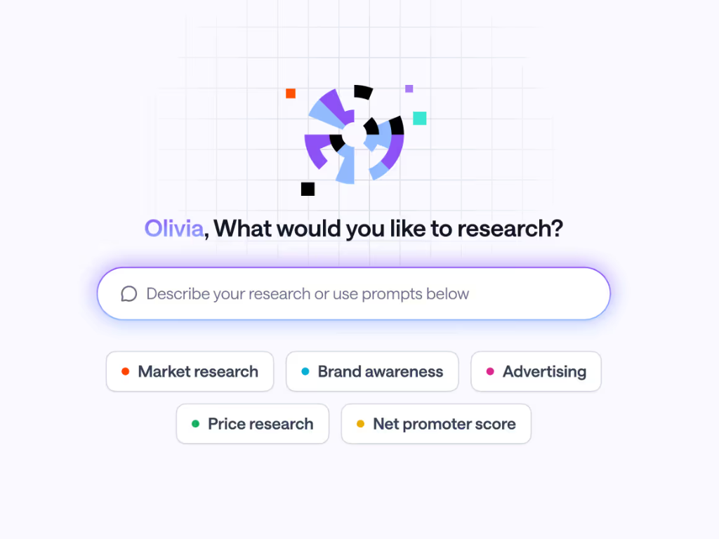 User prompt bar in Cambium AI's brand colours
