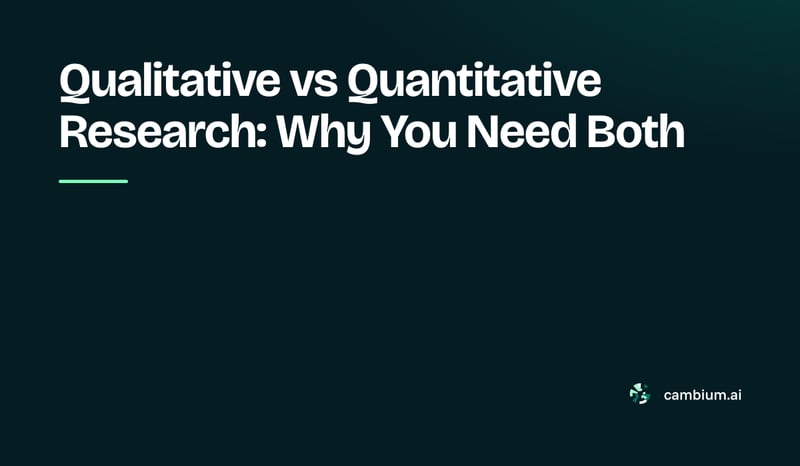 Qualitative vs Quantitative Research: Why You Need Both