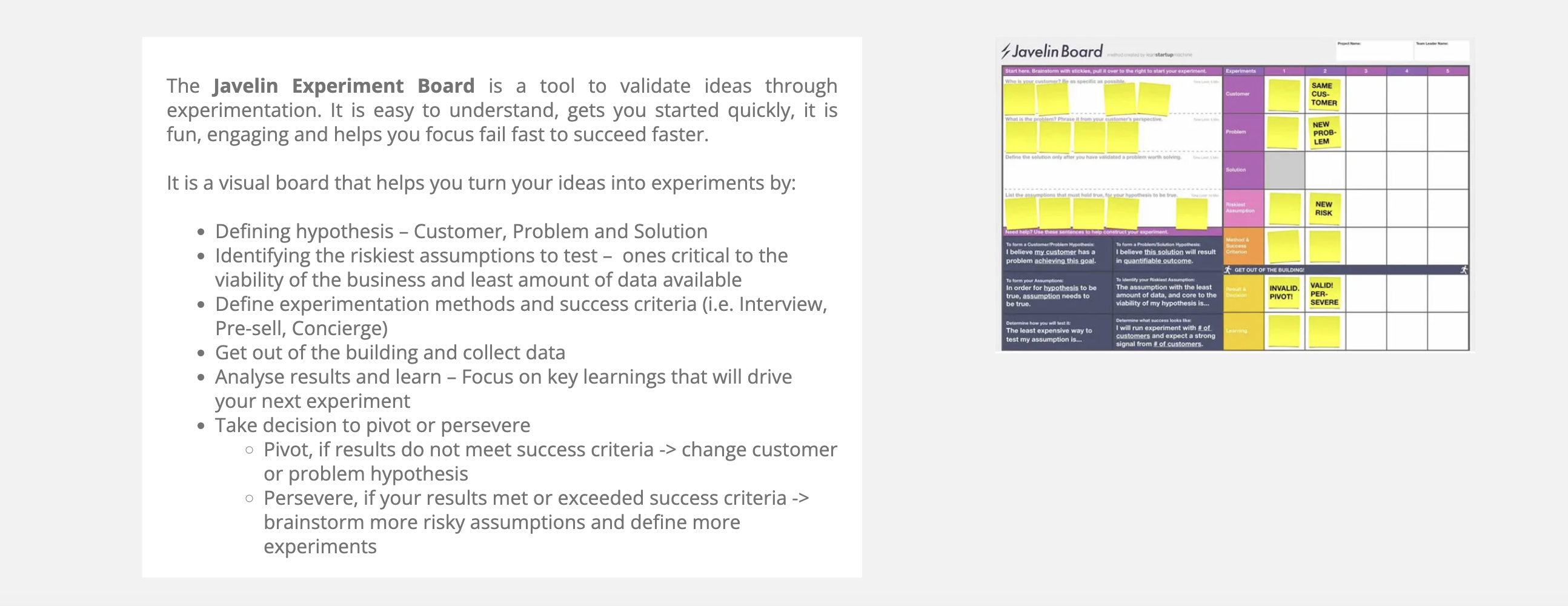 Javelin Experiment board
