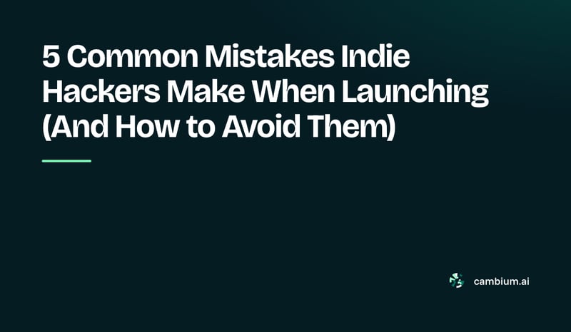 A Launch Guide for  Indie Hackers