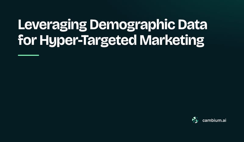 Precision Marketing with Demographics