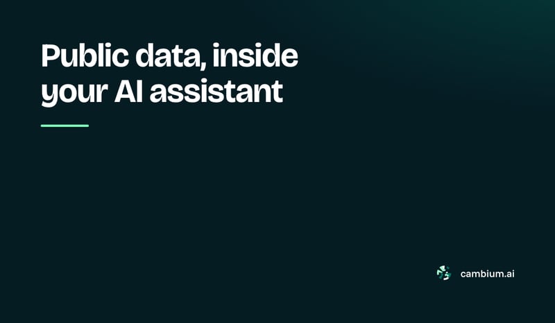 Public data inside your AI assistant: new MCP tools