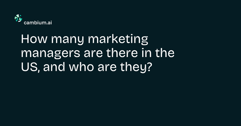 How many marketing managers are there in the US, and who are they?