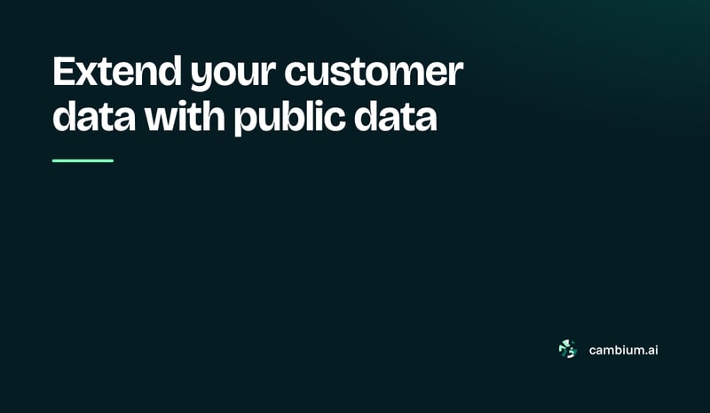 How to extend your customer data with public data