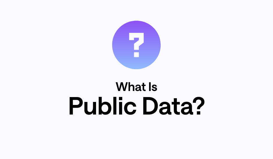 A question mark icon with the text 'What is Public Data' underneath