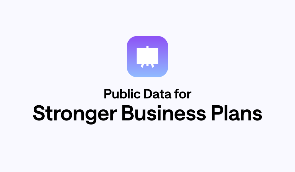 Public Data for Stronger Business Plans