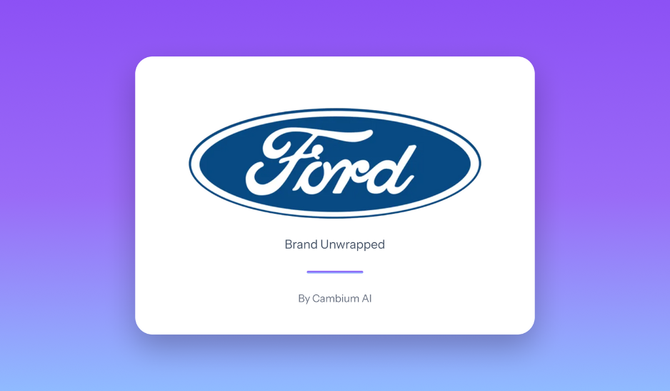 25 Brands Unwrapped: Day 19 - Ford