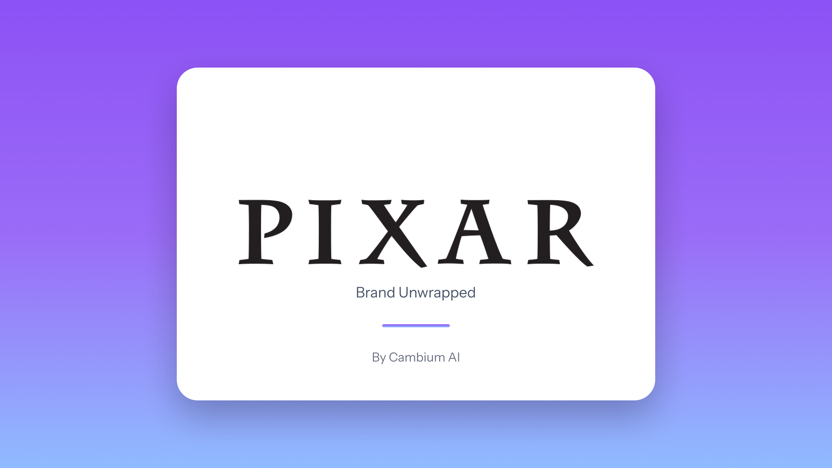 25 Brands Unwrapped: Day 7 - Pixar