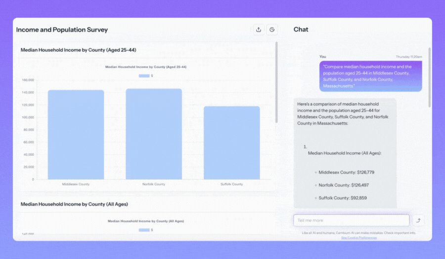 Cambium AI conversation