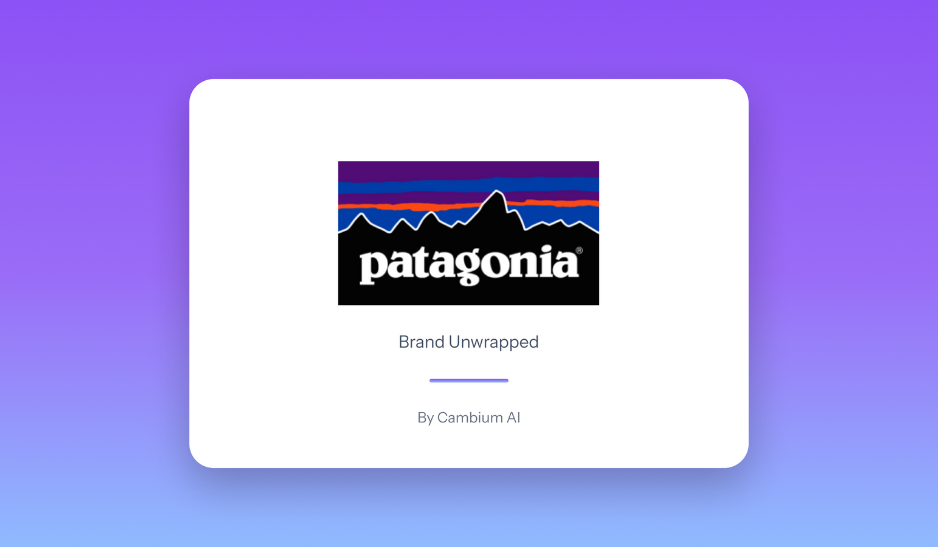 25 Brands Unwrapped: Day 3 - Patagonia
