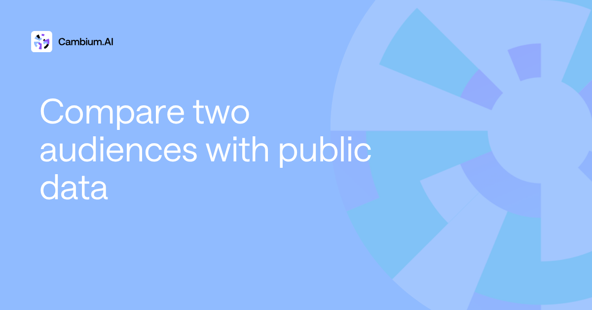 How to compare two audience segments using public data
