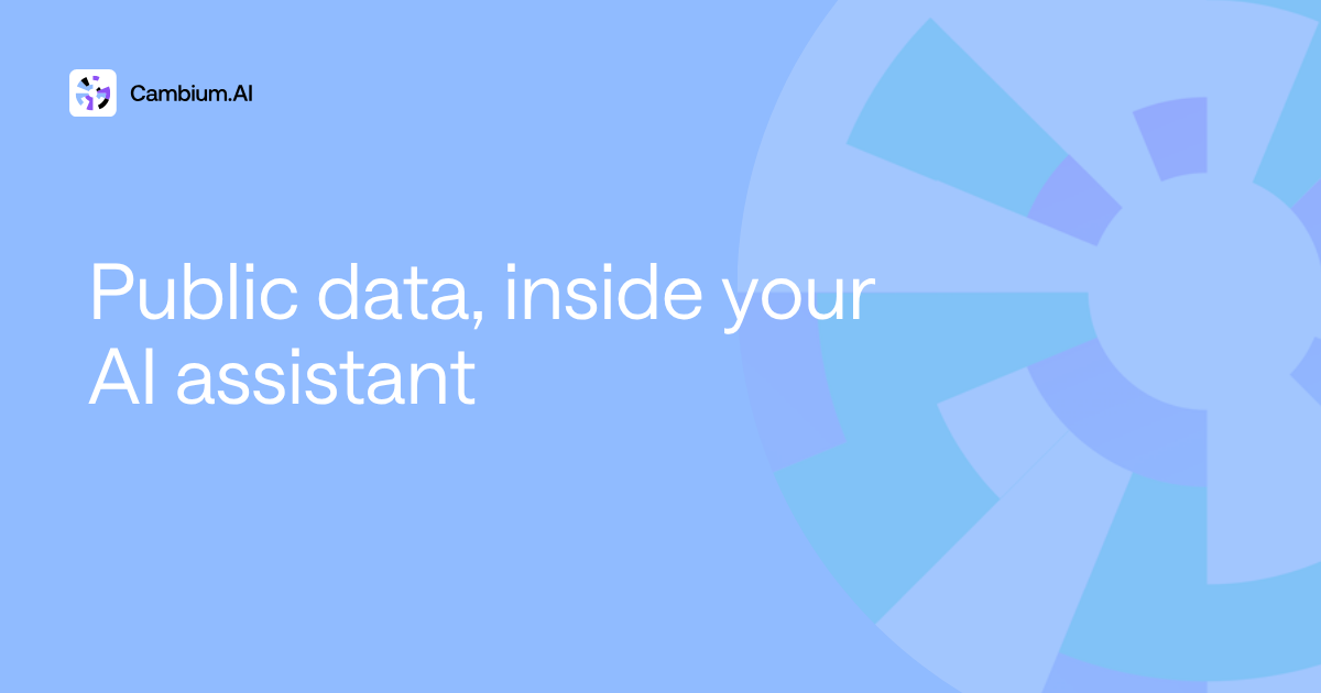 Public data inside your AI assistant: new MCP tools