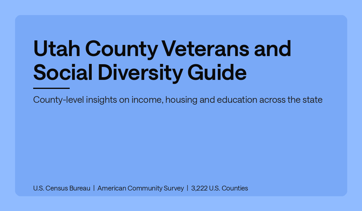 Utah County Veterans and Social Diversity Guide