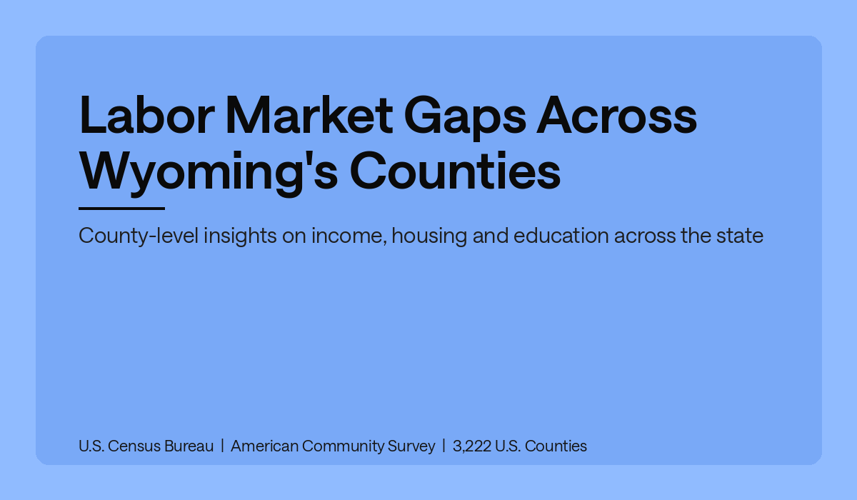 Labor Market Gaps Across Wyoming's Counties