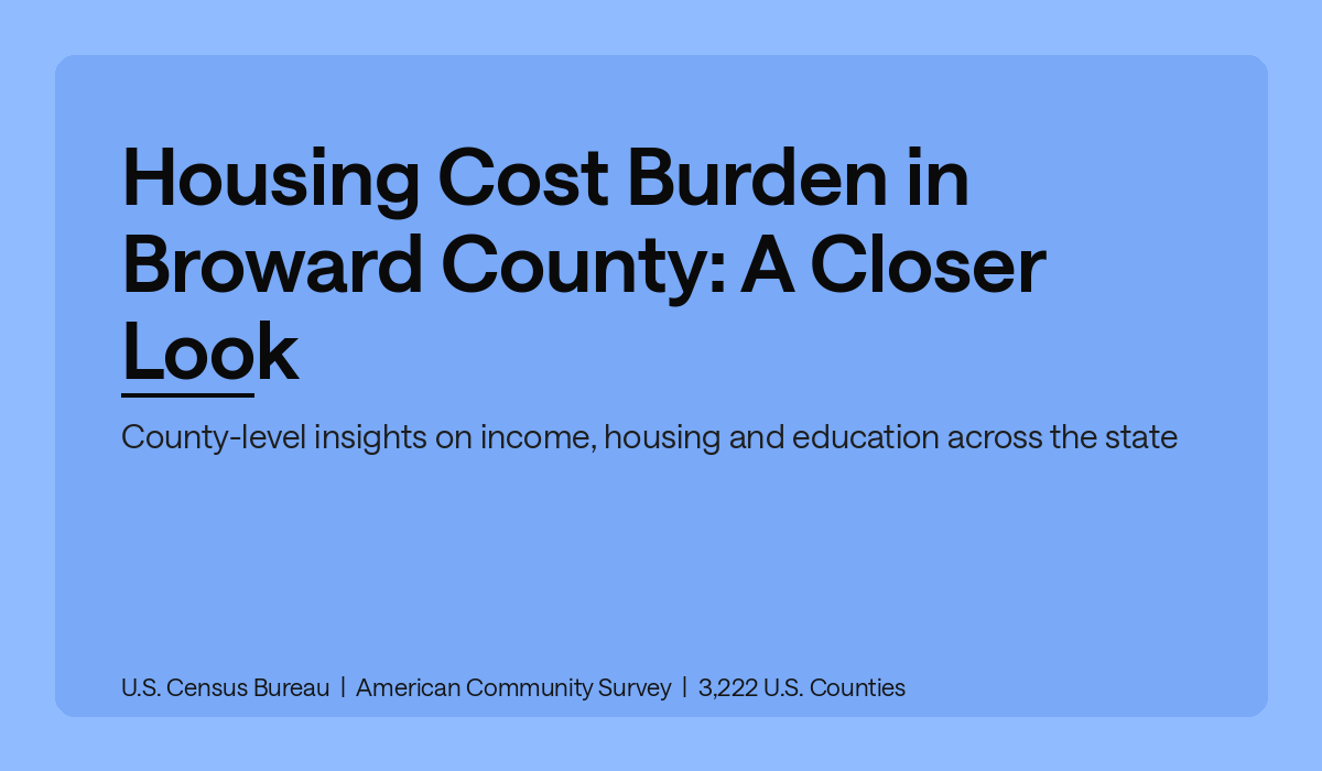 Housing Cost Burden in Broward County: A Closer Look