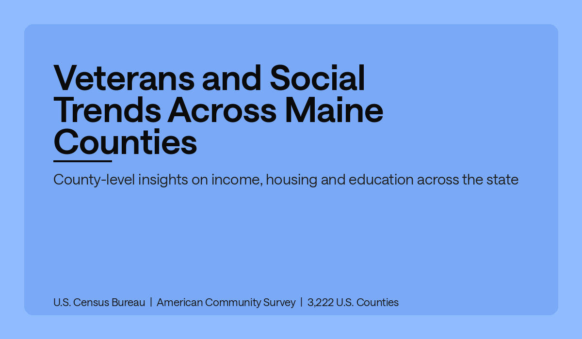 Veterans and Social Trends Across Maine Counties